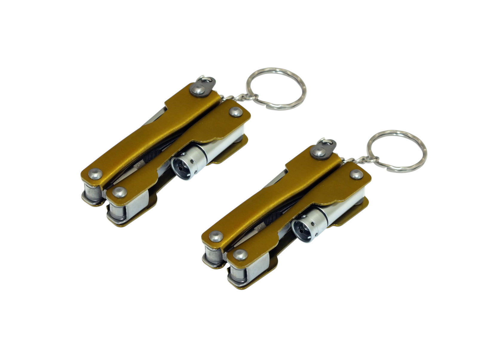 2 Precision Micro Pliers Folding Needle Nose Wire Cutters Keyring LED Torch & Case
