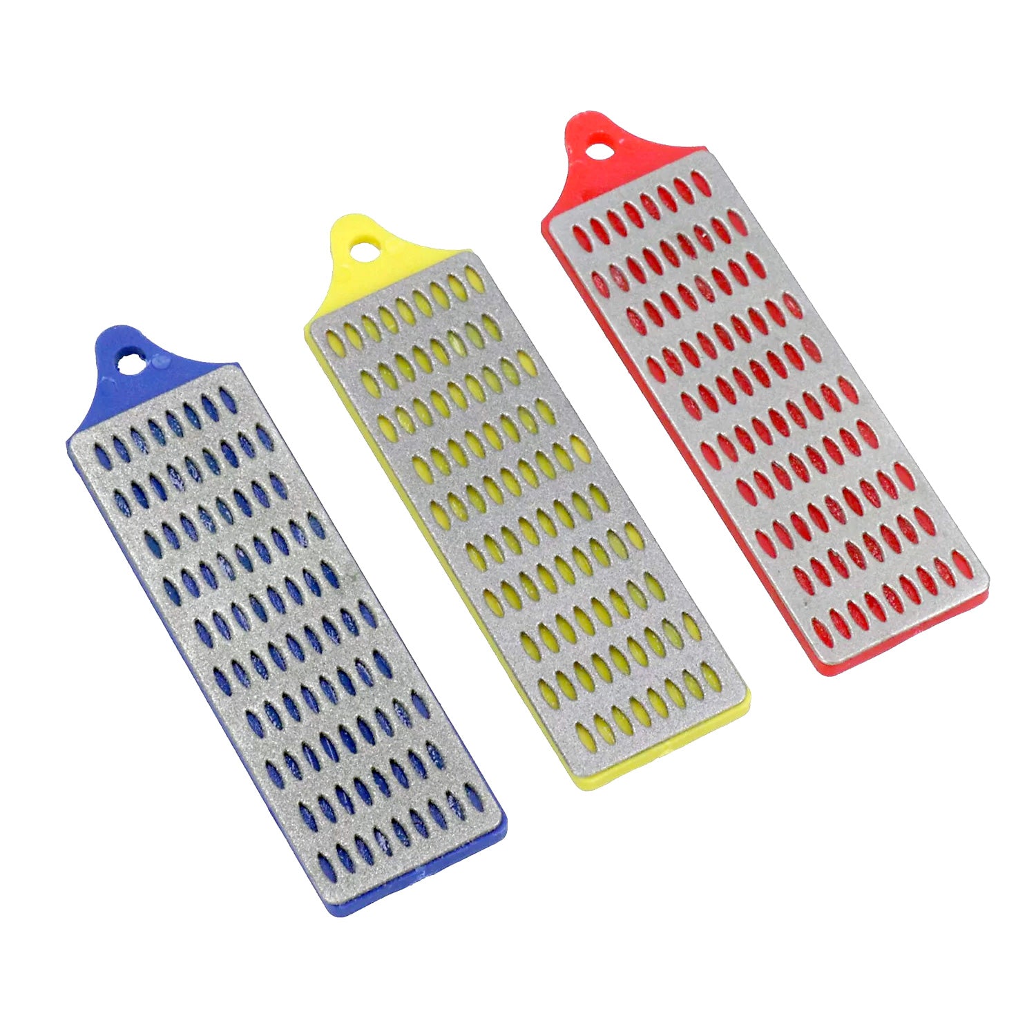 3pc Mini Diamond File Sharpening Stones Whetstone Honing Set | For Knives Chisels Hand Tools