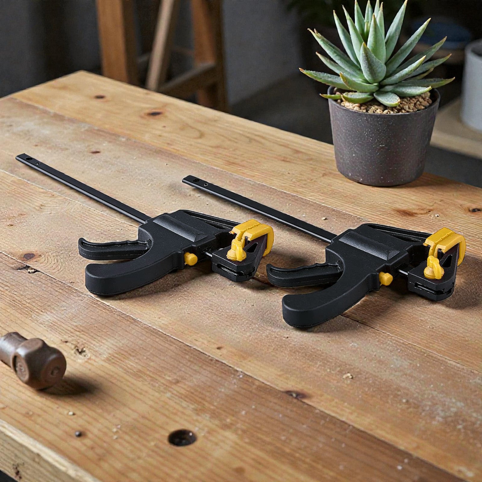 4pc Mini Ratchet Speed Clamps 100mm 4" Trigger Vice Grips Rapid Bar Spreaders