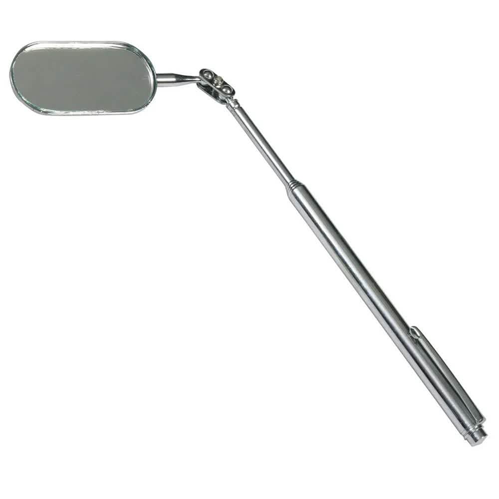 4PC - Telescopic Extending Inspection Mirror Oval Mechanics Tool Kit