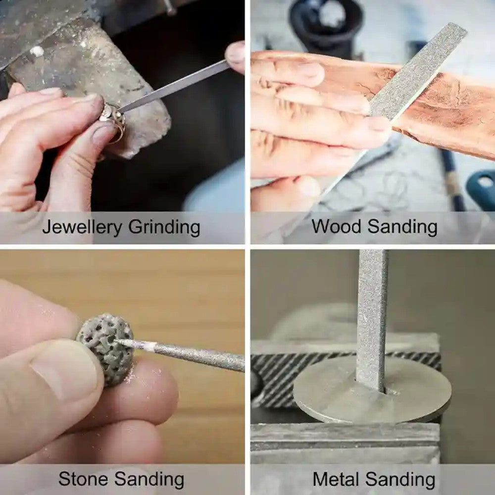 Diamond Needle File Assorted Precision Set - 10PC - 5 Year Warranty