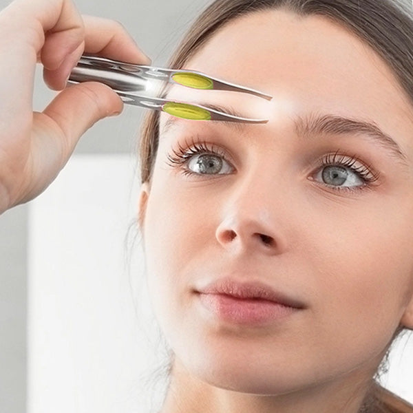 Tweezers with LED Light Stainless Steel Eyebrow Plucker | Model Making, Crafts and Hobbies