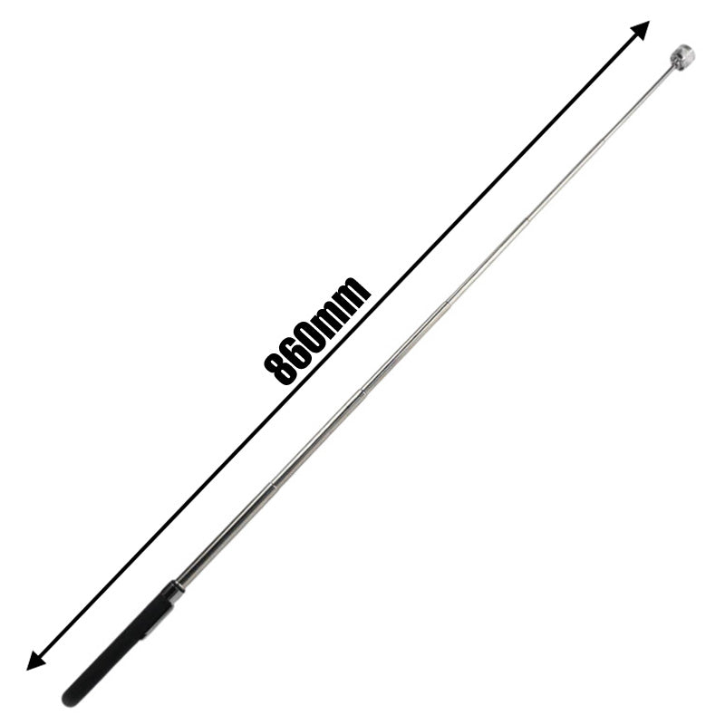 Telescopic Magnetic Pick Up Tool & Long Reach Extendable Inspection Mirror 2pc Set