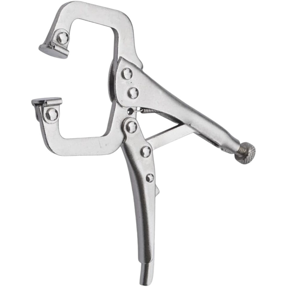 C CLAMPS LOCKING MOLE GRIP MINI ADJUSTABLE  C-CLAMP WELDING PLIERS 3PC (4" & 6")