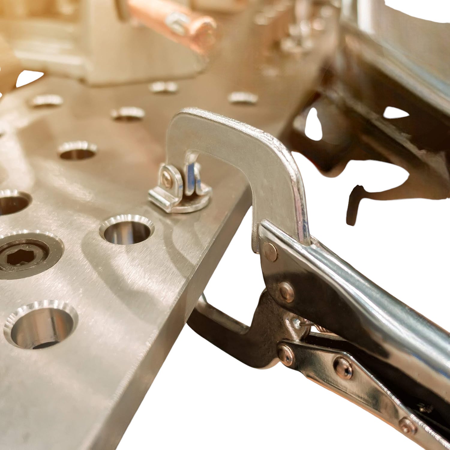 C CLAMPS LOCKING MOLE GRIP MINI ADJUSTABLE  C-CLAMP WELDING PLIERS 3PC (4" & 6")