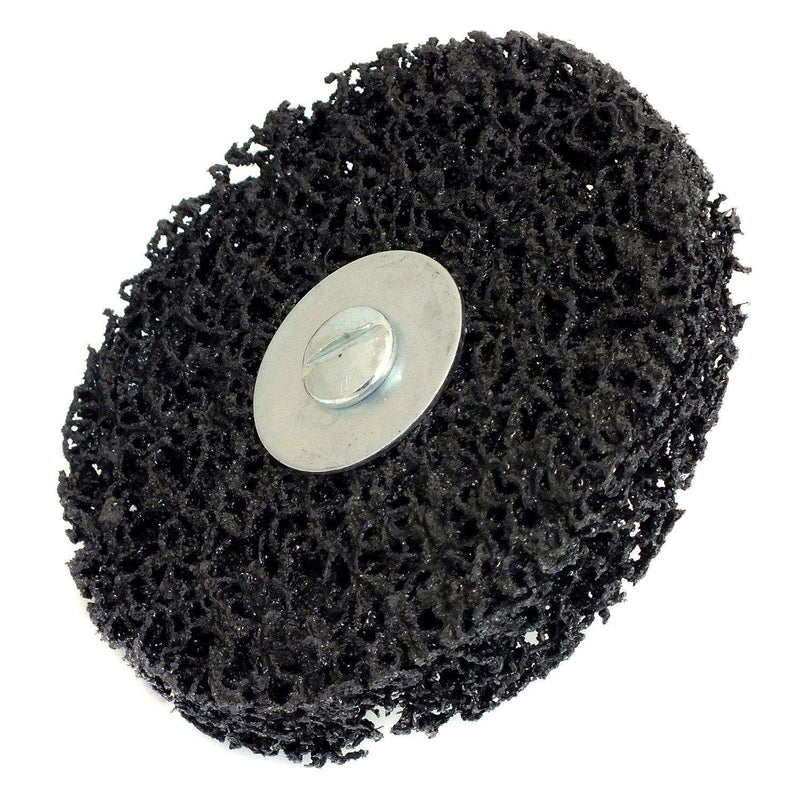 100mm ROTARY POLYCARBIDE ABRASIVE DISC RUST & PAINT REMOVER DEBURRING WHEEL-tooltime.co.uk