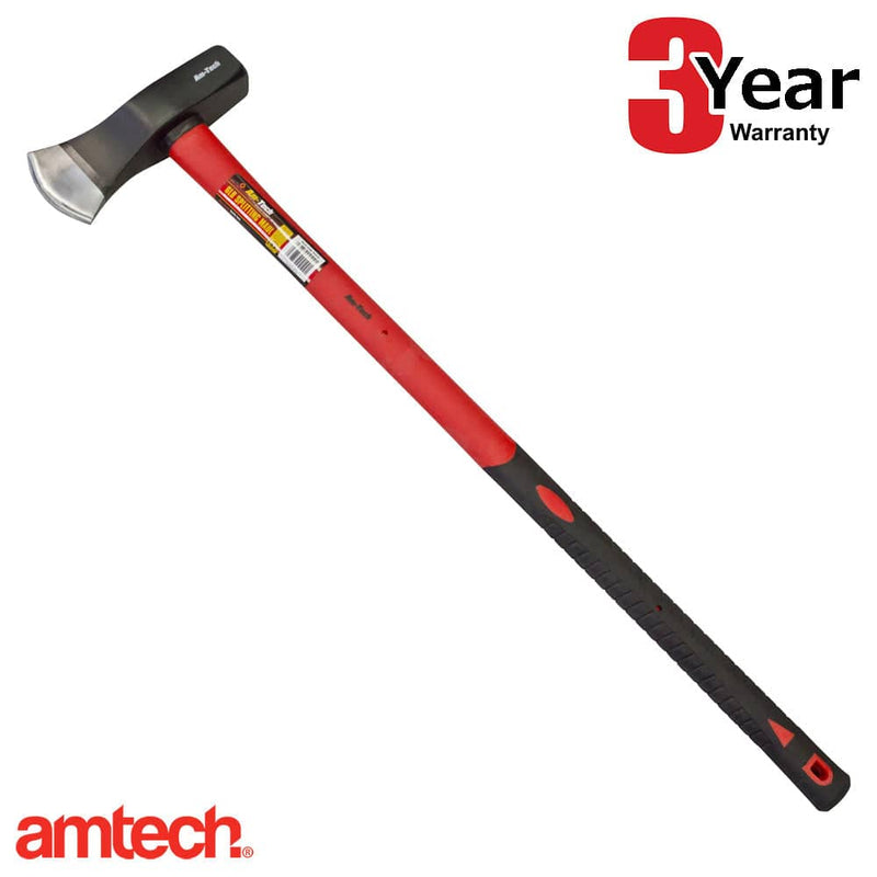 Amtech Amtech 6Lb Log Splitting Maul Axe Fibreglass Shaft Wood Chopper 3 Year Warranty A3310