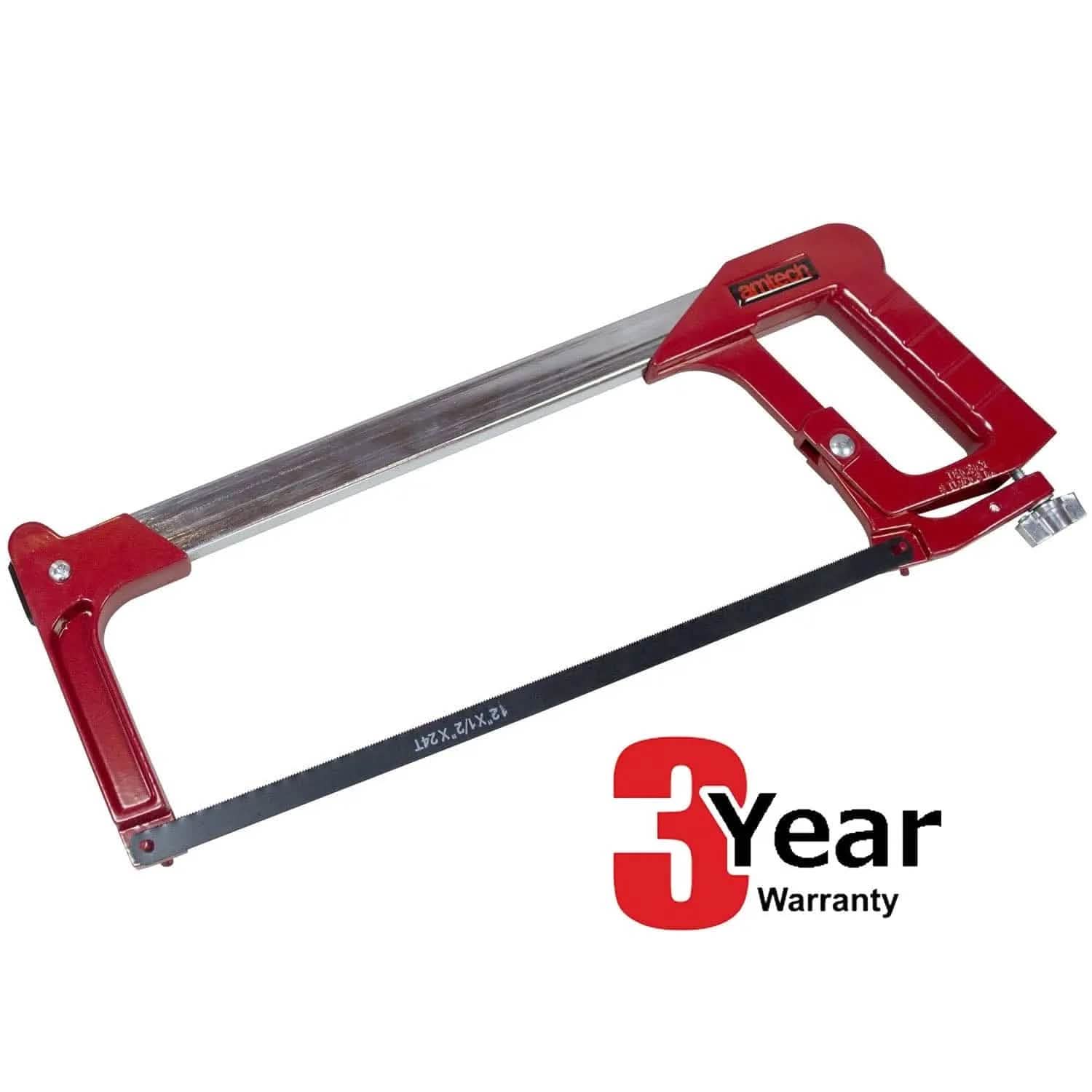 Amtech AMTECH HIGH TENSION HEAVY DUTY 12" 300MM HACKSAW + 12 EXTRA BLADES 3YR WARRANTY