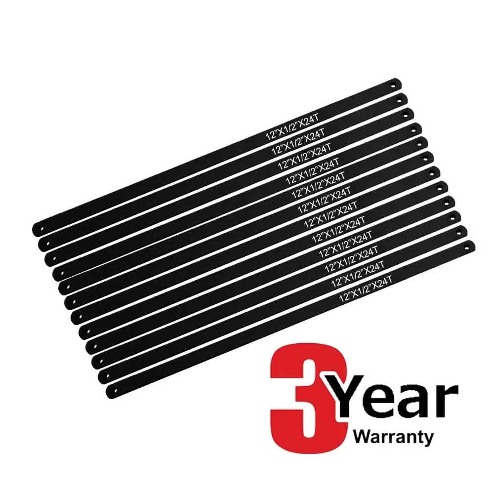 Amtech AMTECH HIGH TENSION HEAVY DUTY 12" 300MM HACKSAW + 12 EXTRA BLADES 3YR WARRANTY