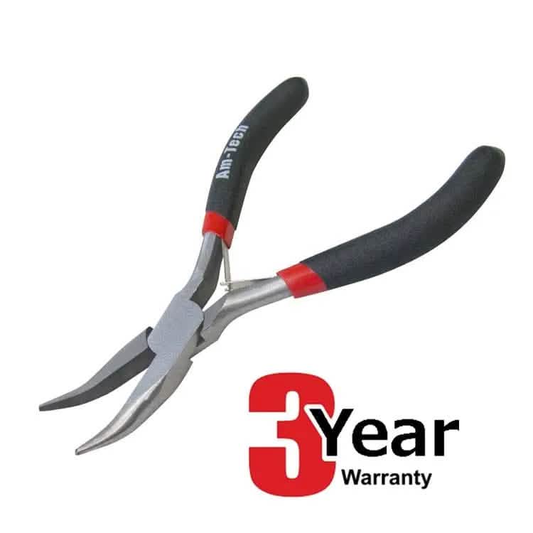 Amtech AMTECH MINI NEEDLE NOSE SIDE BENT PLIERS SMALL HAND DIY TOOL - 3 YEAR WARRANTY