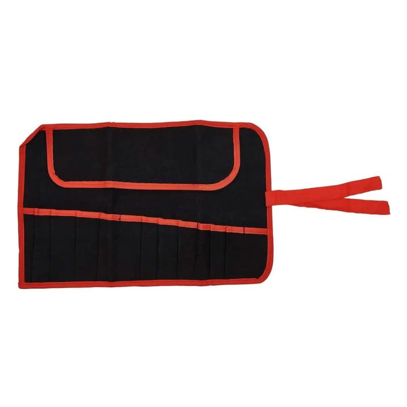 Amtech AMTECH® WATER RESISTANT CANVAS TOOL ROLL 12 POCKET COMPARTMENT STORAGE POUCH