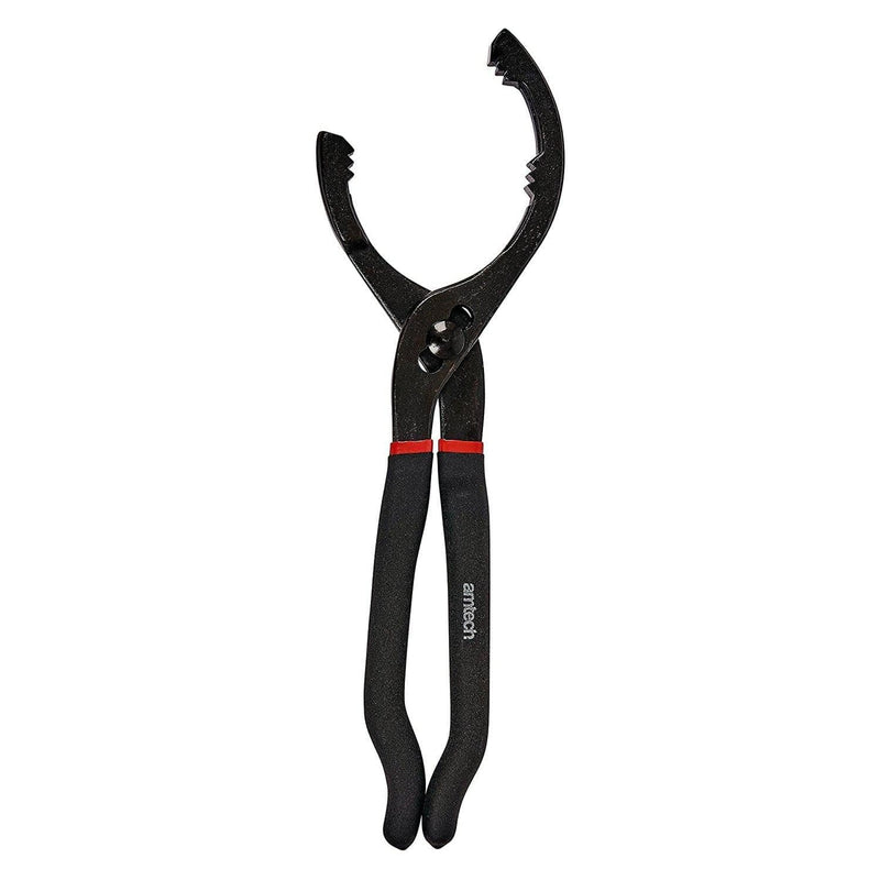 Amtech Oil Filter Pliers AMTECH 12" ADJUSTABLE OIL FILTER PLIERS 50-106mm AUTOMOTIVE HAND REMOVAL WRENCH