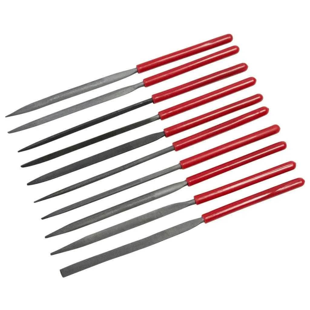 Amtech Tool Files 10PC AMTECH MINI NEEDLE FILE SET PRECISION FILES + WALLET WITH 3 YEAR WARRANTY