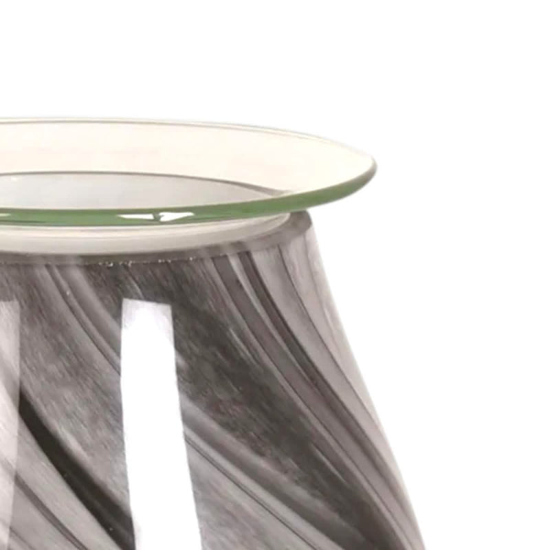 Electric Wax Oil Burner Grey Swirl Aroma Melt Warmer Touch Control