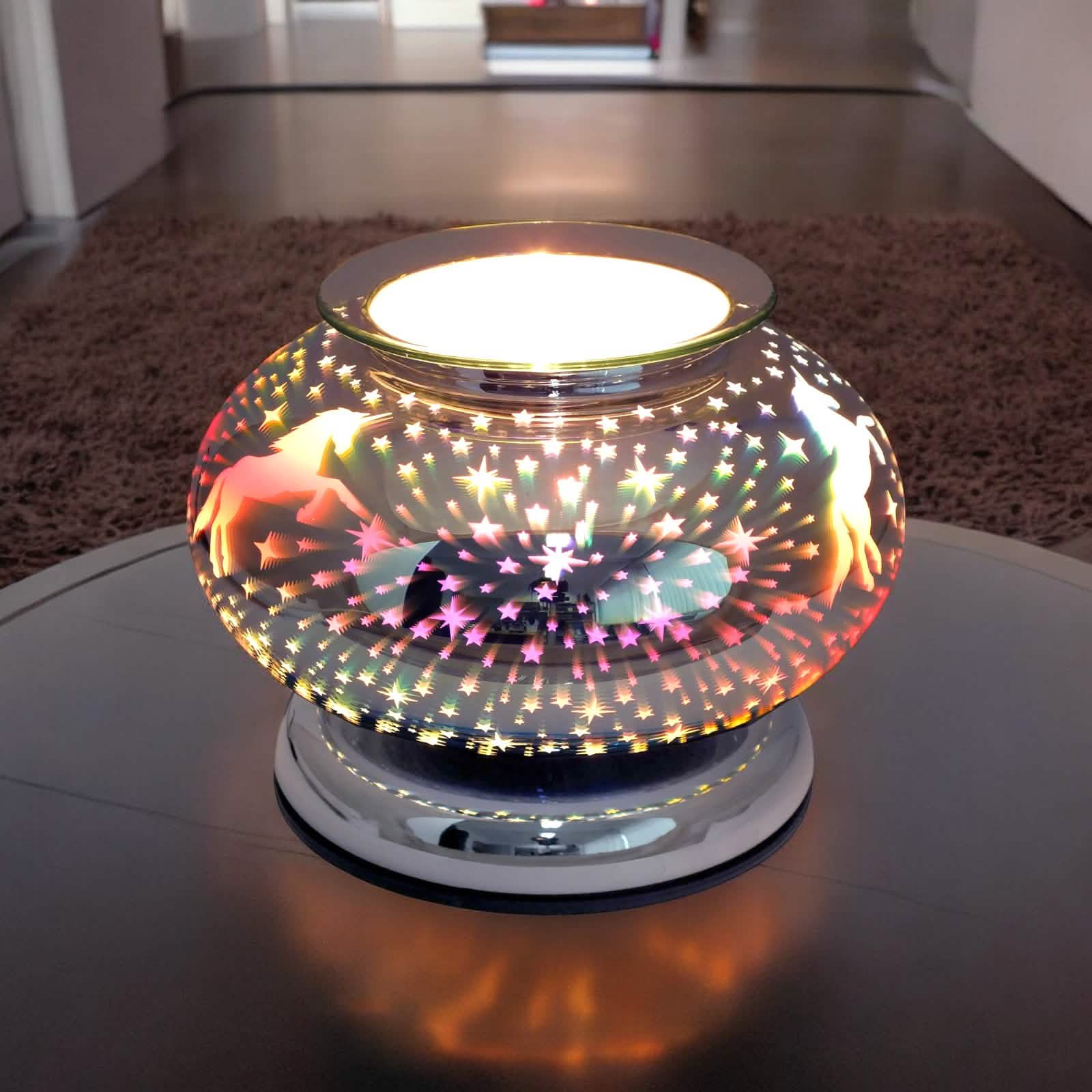 Electric Scented Wax Tart Melt Warmer with 3D Unicorn Design | Touch Control Lamp Aroma Fragrance Diffuser