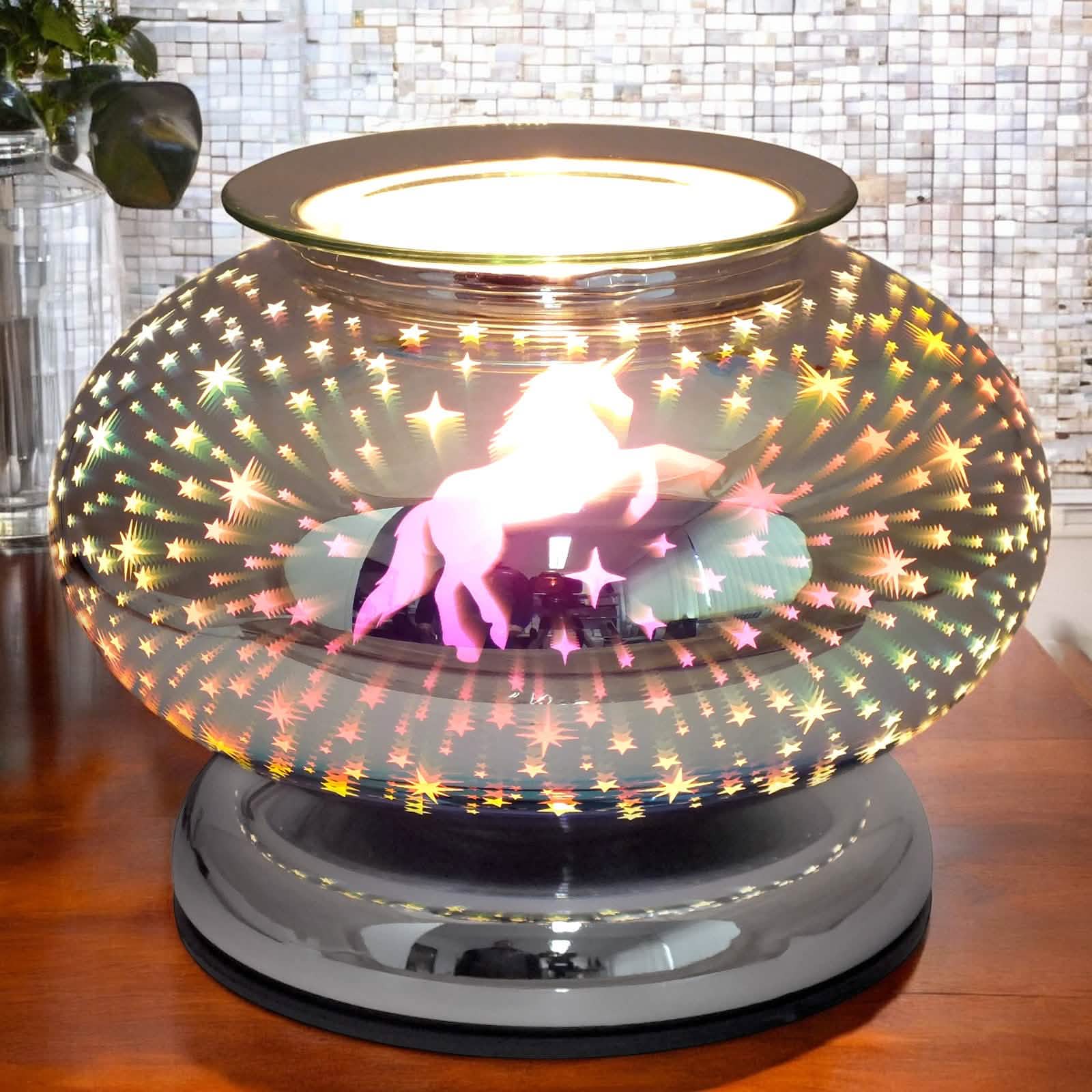 Electric Scented Wax Tart Melt Warmer with 3D Unicorn Design | Touch Control Lamp Aroma Fragrance Diffuser
