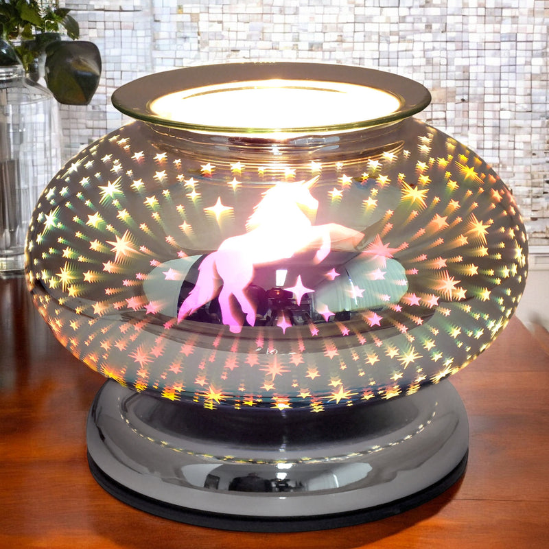 Electric Scented Wax Tart Melt Warmer with 3D Unicorn Design | Touch Control Lamp Aroma Fragrance Diffuser