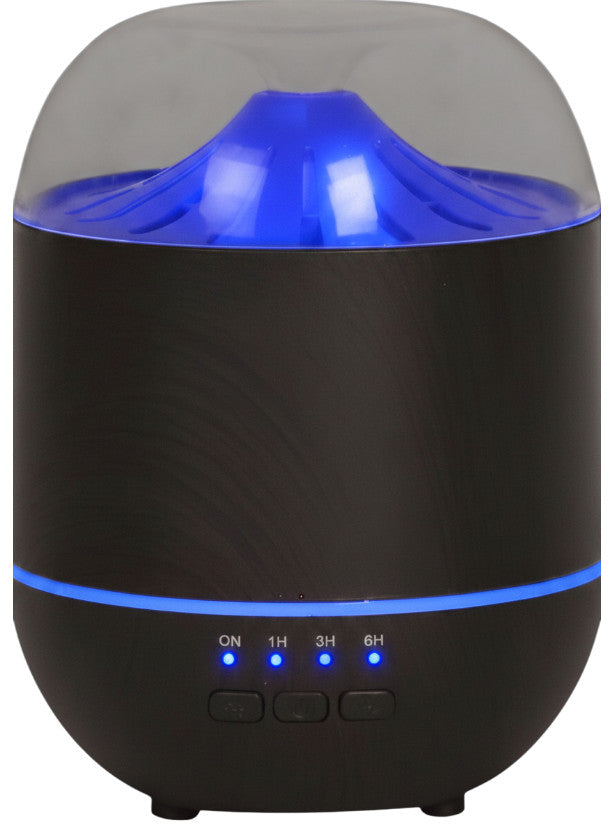 Electric Ultrasonic Diffuser Aromatherapy Essential Oil Wood Effect LED Colour