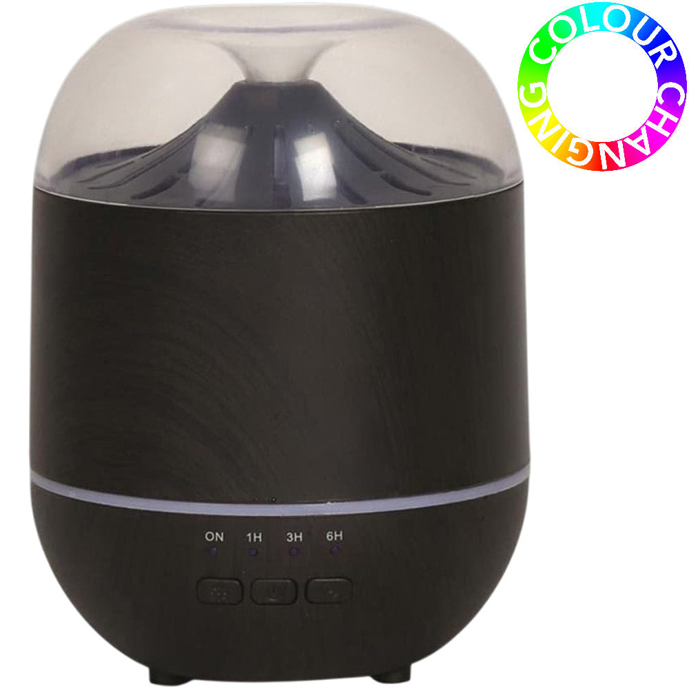 Electric Ultrasonic Diffuser Aromatherapy Essential Oil Wood Effect LED Colour