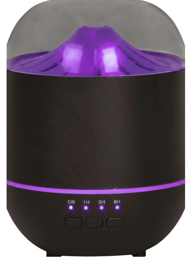 Electric Ultrasonic Diffuser Aromatherapy Essential Oil Wood Effect LED Colour