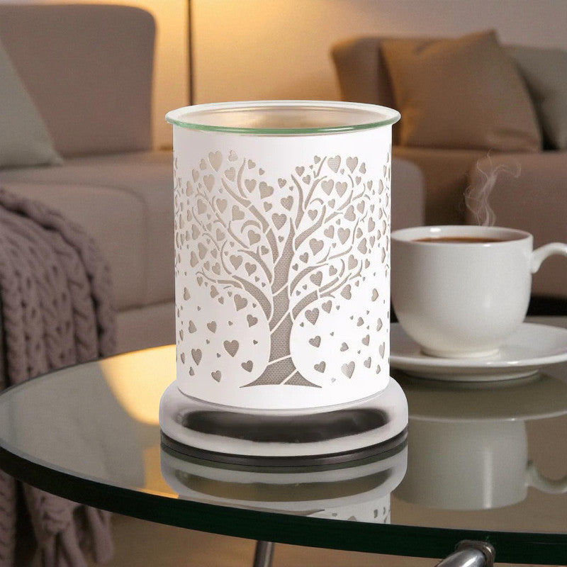 Scented Wax Tart Melter Warmer Aroma Touch Lamp Fragrance Diffuser | Tree of Life Silhouette