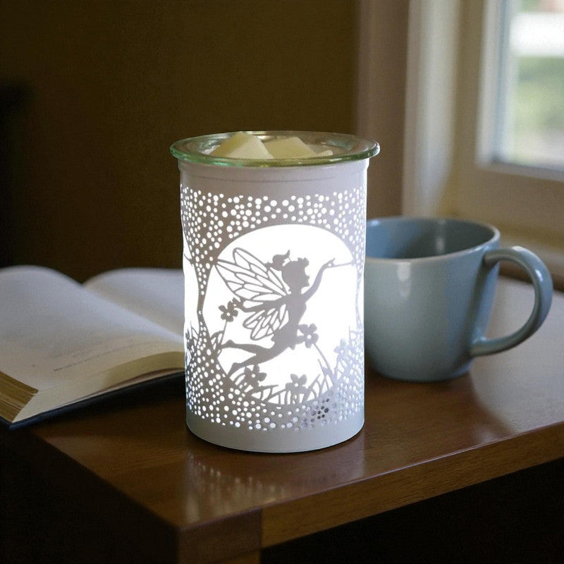 LED Scented Wax Tart Melter Warmer White Fairy Aroma Fragrance Diffuser Lamp