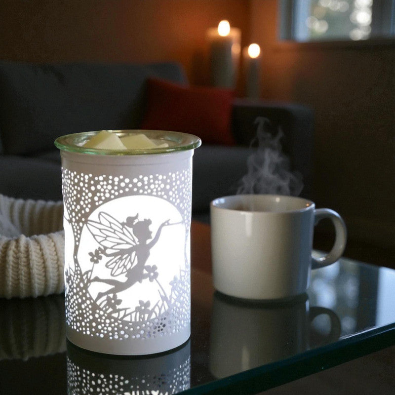 LED Scented Wax Tart Melter Warmer White Fairy Aroma Fragrance Diffuser Lamp