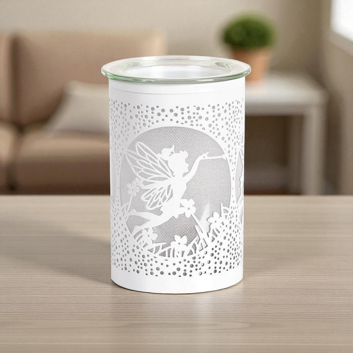 LED Scented Wax Tart Melter Warmer White Fairy Aroma Fragrance Diffuser Lamp
