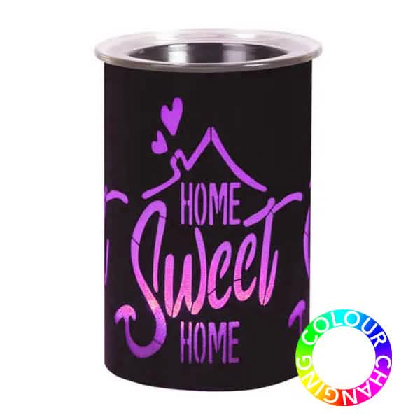 Electric Wax Melter Home Sweet Home LED Colour Changing Aroma Fragrance Diffuser