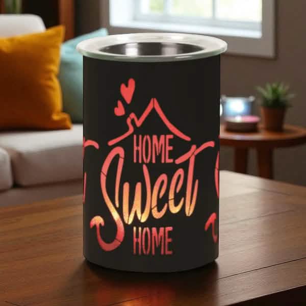Electric Wax Melter Home Sweet Home LED Colour Changing Aroma Fragrance Diffuser