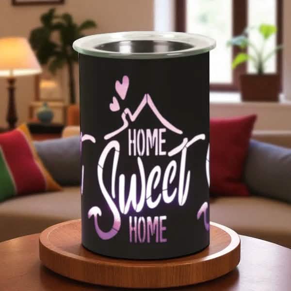 Electric Wax Melter Home Sweet Home LED Colour Changing Aroma Fragrance Diffuser