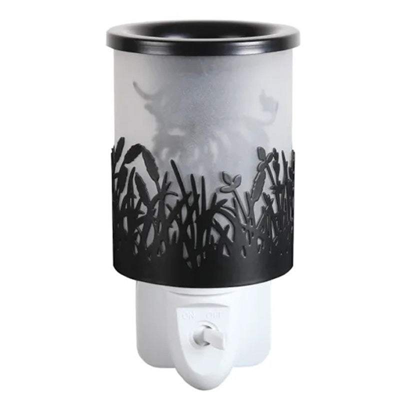 Highland Cow Plug In Scented Wax Melt Burner Tart Warmer Electric Aroma Diffuser Lamp