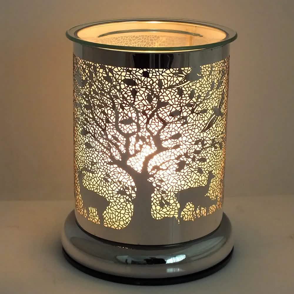 Aroma Accessories Electric Touch Control Aromatherapy Lamp Scented Wax Melt Burner Forest Scene