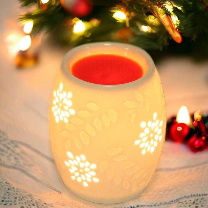 Aroma Accessories oil warmer Wax Aroma Warmer Electric Floral Ceramic Oil Melt Burner Lamp Scented Fragrance