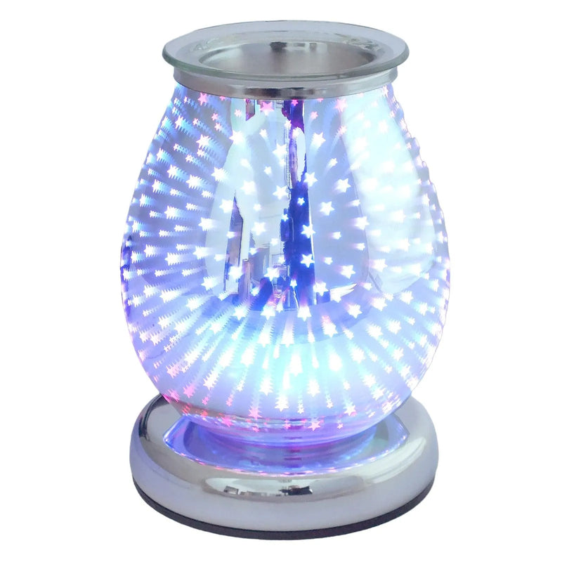 Aroma Electric Colour Changing LED Wax Melt Burner Tart Oil Warmer- 3D Firework - tooltime.co.uk