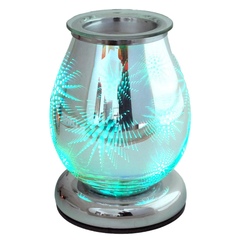 Aroma Electric Colour Changing LED Wax Melt Burner Tart Oil Warmer- 3D Firework - tooltime.co.uk