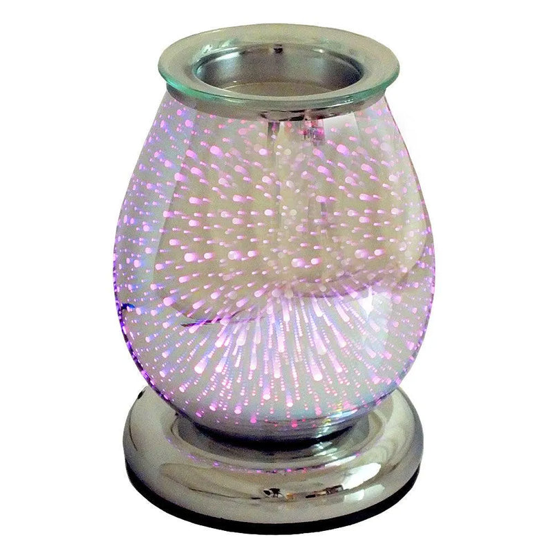 Aroma Electric Colour Changing LED Wax Melt Burner Tart Oil Warmer- 3D Firework - tooltime.co.uk