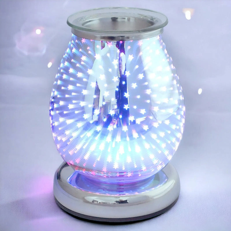 Aroma Electric Colour Changing LED Wax Melt Burner Tart Oil Warmer- 3D Firework - tooltime.co.uk