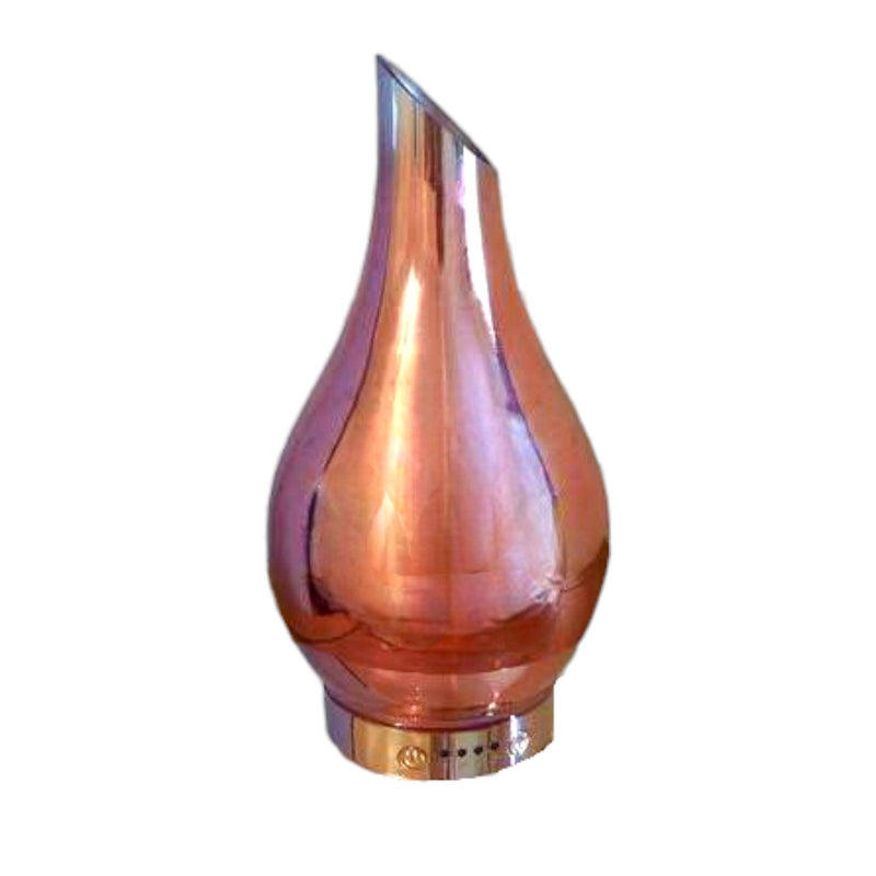 Aroma Lamp Humidifier - Scented Oil Diffuser - 3D Glass - Rose Gold - Multi Colour Led - tooltime.co.uk