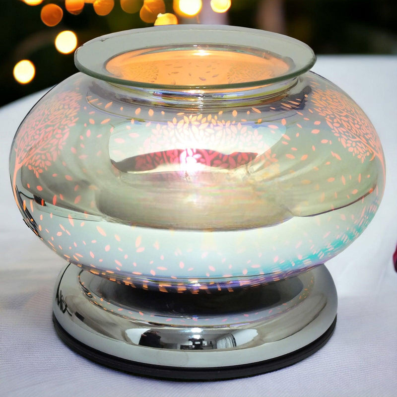 Aroma Lamp Oil Burner Wax Melt 3D Oval - Tree Of Life - tooltime.co.uk