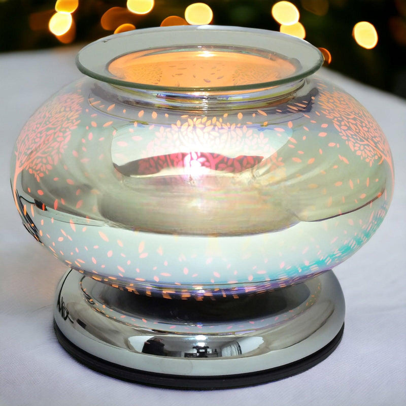 Aroma Lamp Oil Burner Wax Melt 3D Oval - Tree Of Life - tooltime.co.uk