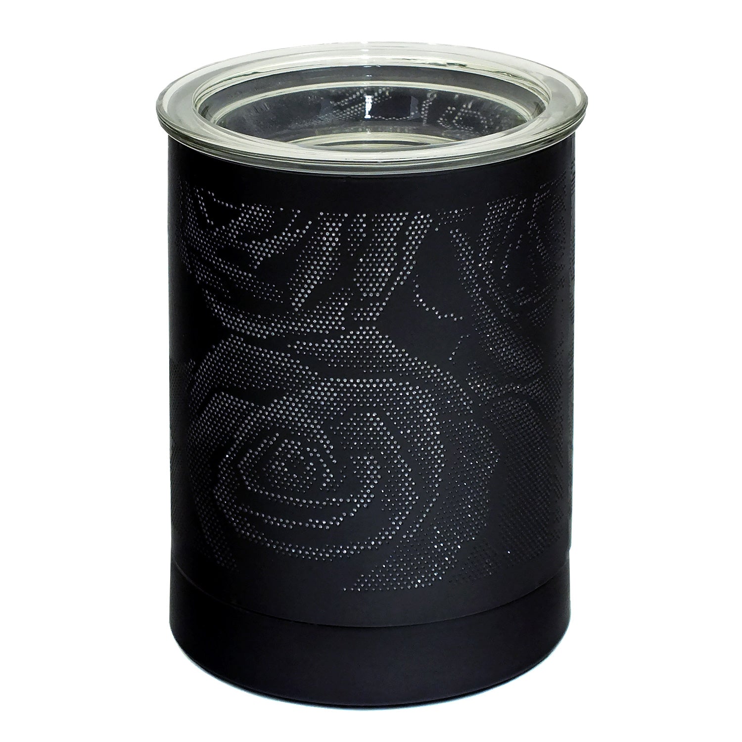 Electric Aroma Lamp Wax Tart Melter and Scented Oil Burner | Black Rose Design Fragrance Diffuser plus Sandalwood Wax Melts