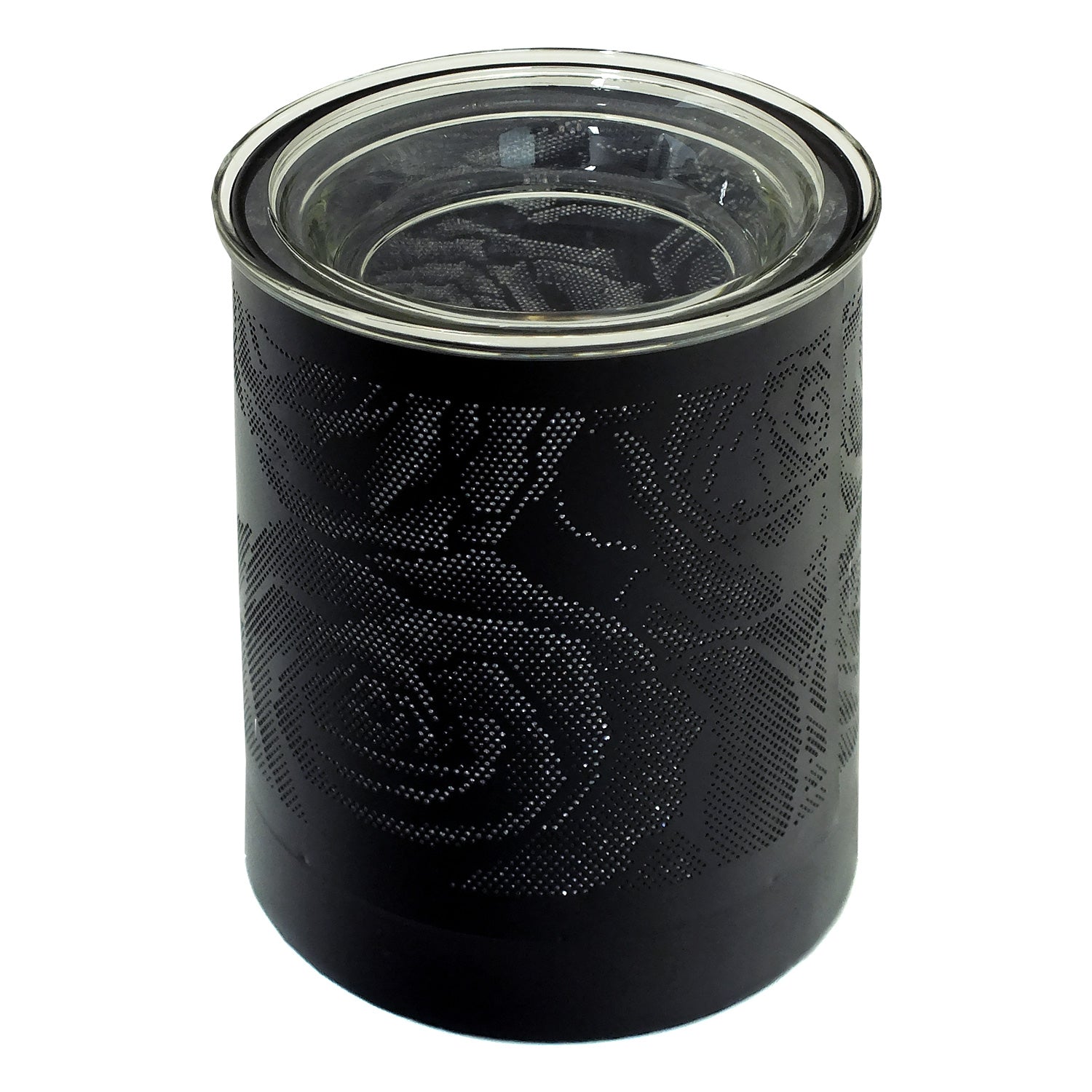 Aroma Fragrance Lamp Tart Melter plus 10pc Wax Melts | Black Rose Design Electric Oil Burner Diffuser