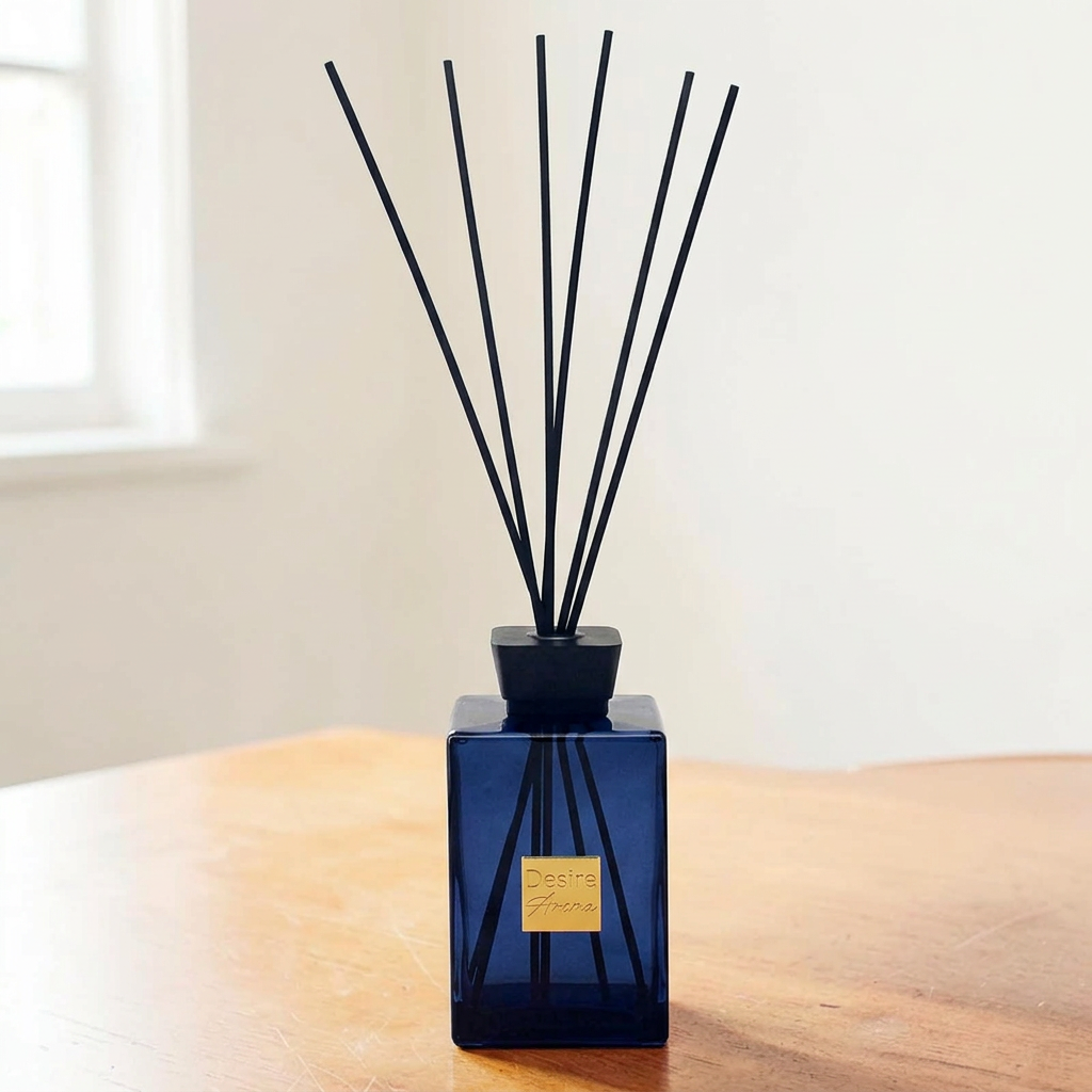 Azure diffuser on an oak table