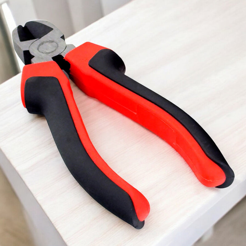 Voche 8" Diagonal Side Cutting Pliers 200mm Wire Cutters | Heavy Duty Heat Treated Steel with Non Slip Grips