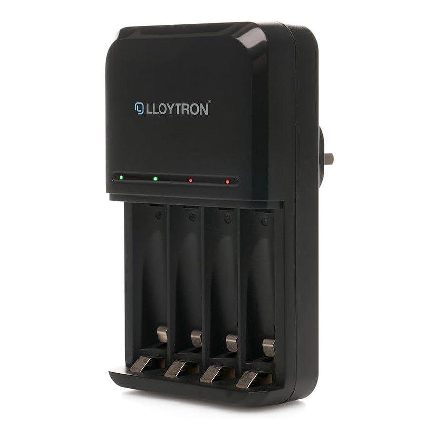 Ultra Fast Plug-in Smart Battery Charger + 8 AA & AAA  Rechargeable NiMh Batteries