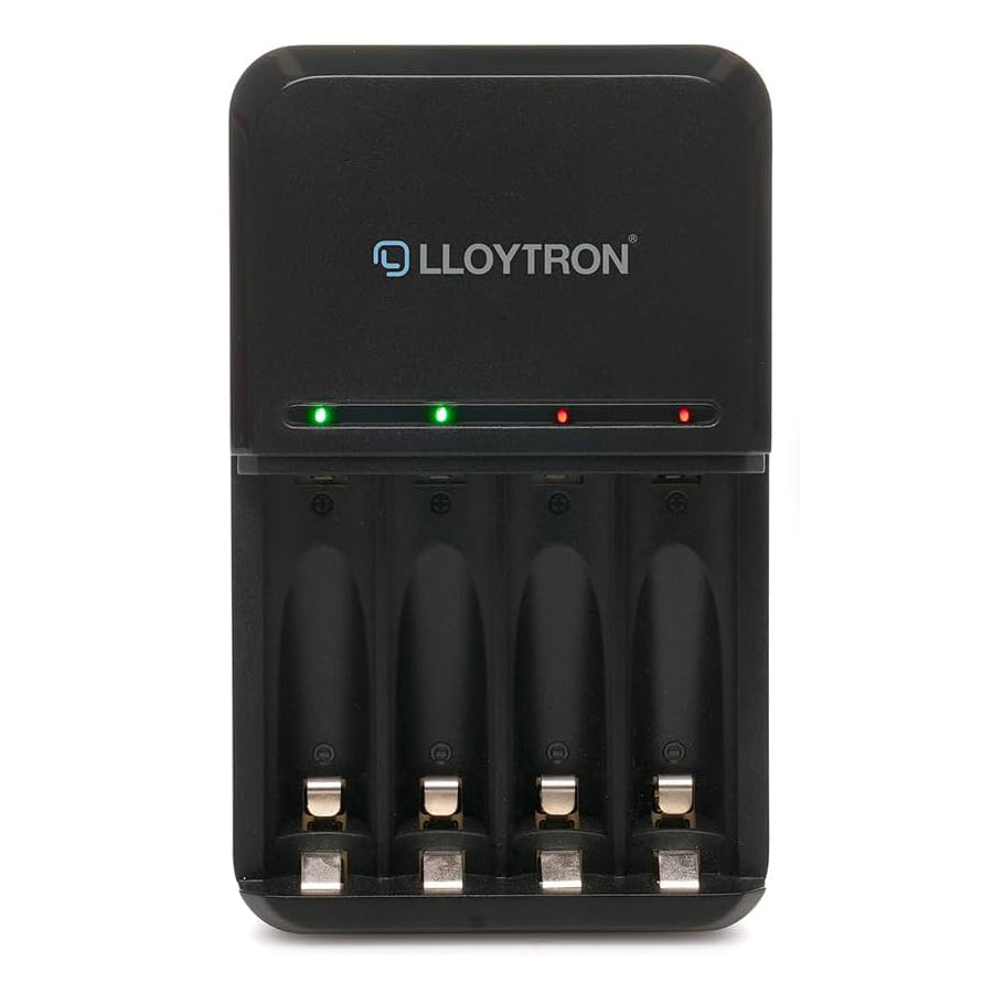 Ultra Fast Plug-in Smart Battery Charger + 8 AA & AAA  Rechargeable NiMh Batteries