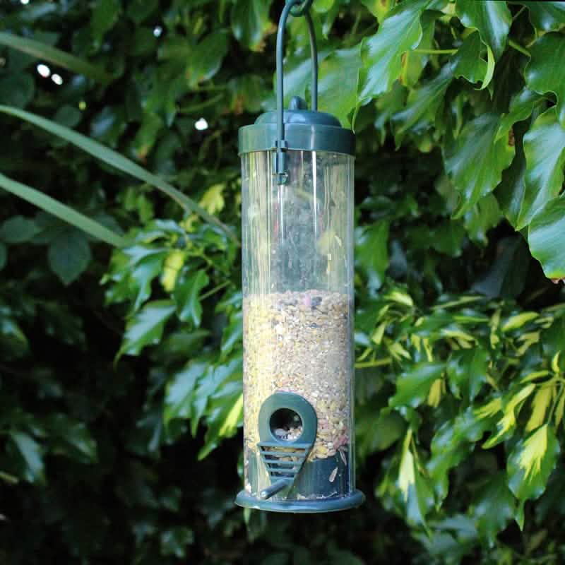 Set of 3 Garden Bird Feeders Hanging Suet Fat Ball Holder Seeds and Peanuts