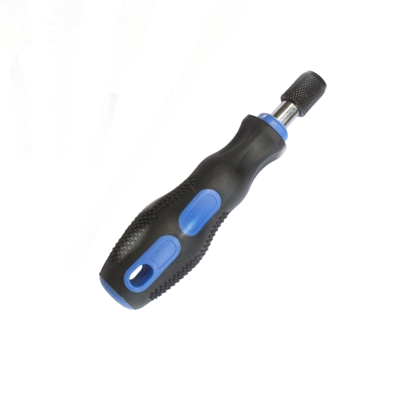 Screwdriver Handle 1/4 Hex + Magnetic Holder + 9Pc Pozi Philips Slotted Bit Set