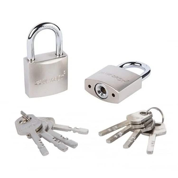 BlueSpot Bluespot 2Pce 40Mm Keyed Alike Padlocks Same Keys Satin Finish Lifetime Warranty